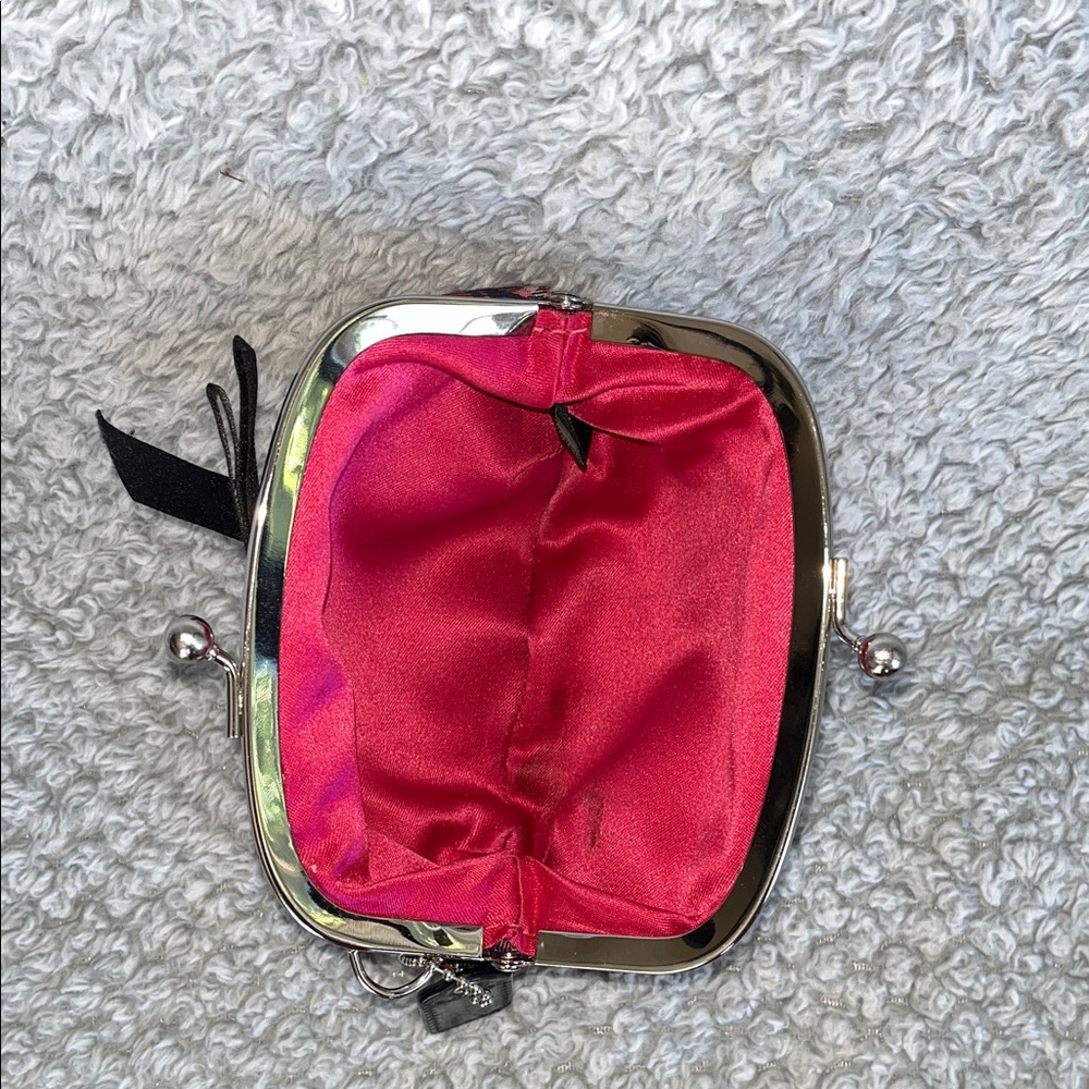 Coach Pink and Black Patterned Clutch - Picture 6 of 6